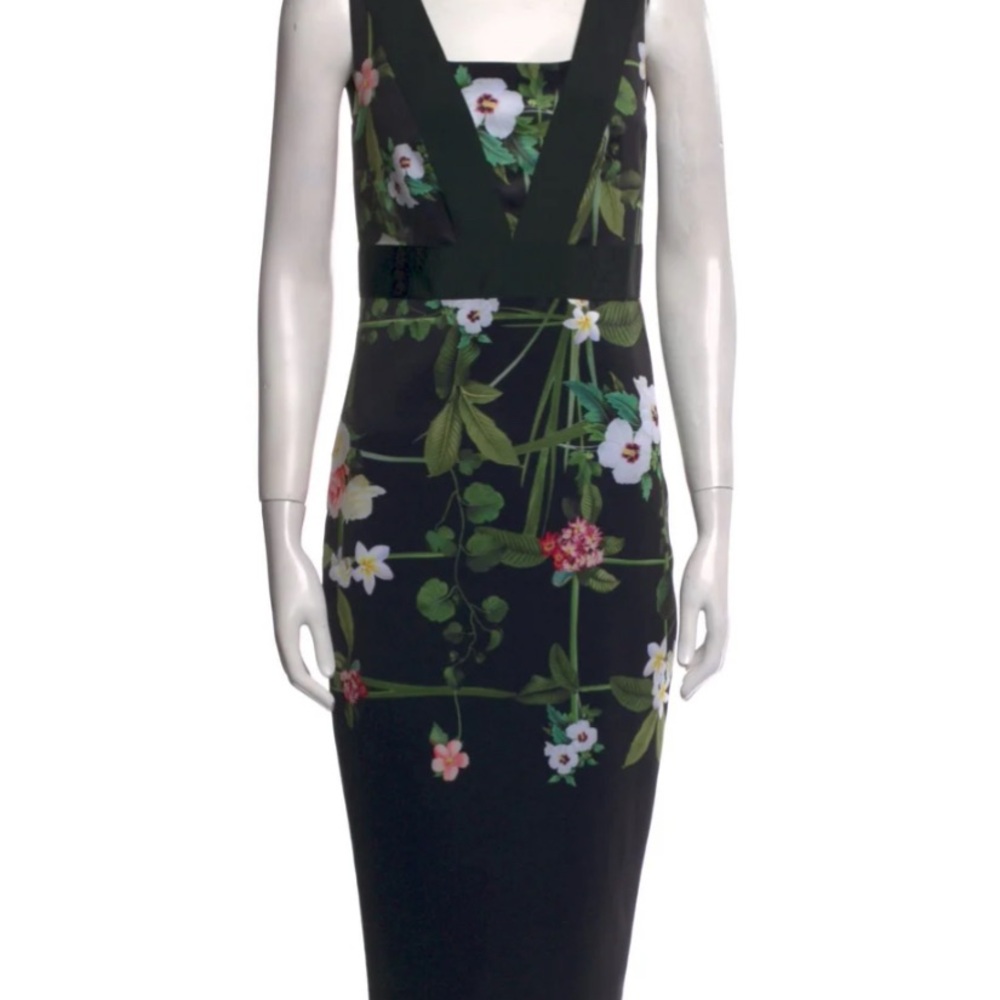 Floral Black Dress